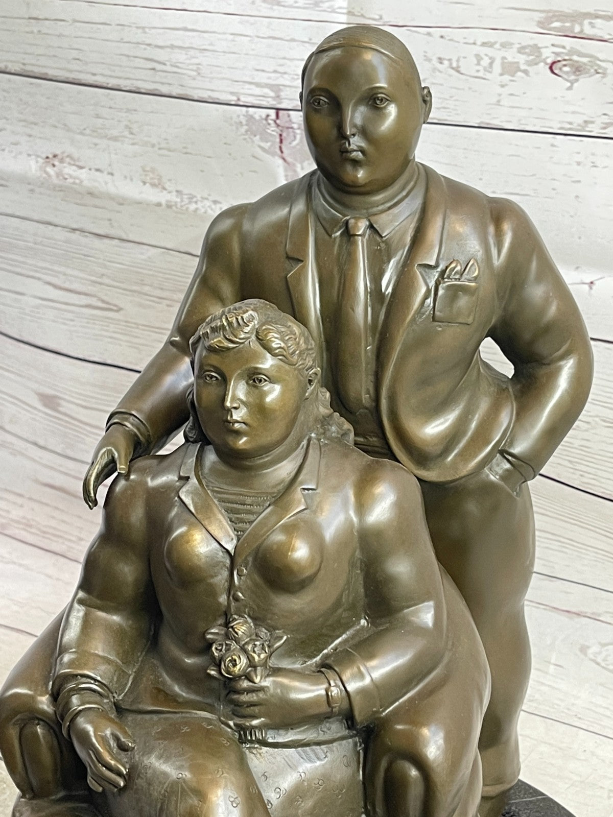 Extra Large Museum Quality Classic Botero Couple Artwork Home Office Decoration Sale