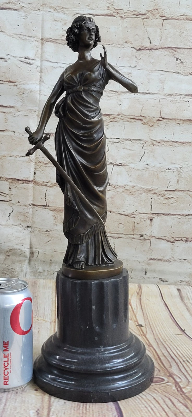 Bronze Sculpture **DEAL** Athena Goddess Peace Wisdom Hero Statue Hot Cast Decor