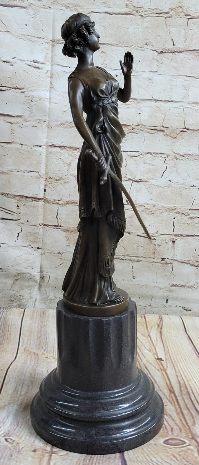 Bronze Sculpture **DEAL** Athena Goddess Peace Wisdom Hero Statue Hot Cast Decor