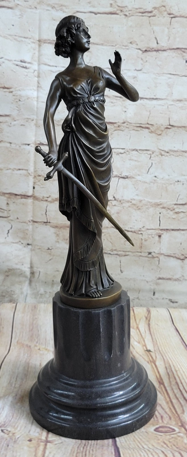 Bronze Sculpture **DEAL** Athena Goddess Peace Wisdom Hero Statue Hot Cast Decor