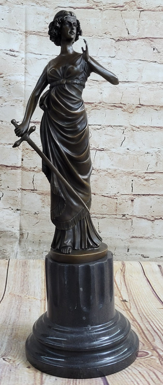 Bronze Sculpture **DEAL** Athena Goddess Peace Wisdom Hero Statue Hot Cast Decor