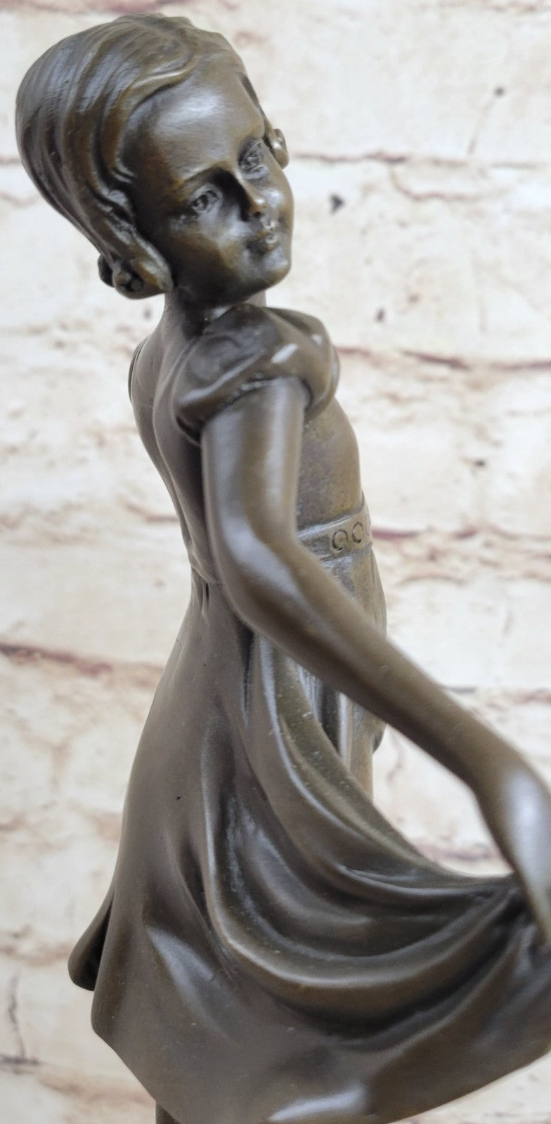 Preiss 12.5 Inch Dancing Ballerina Ballet Girl People Bronze Sculpture Statue