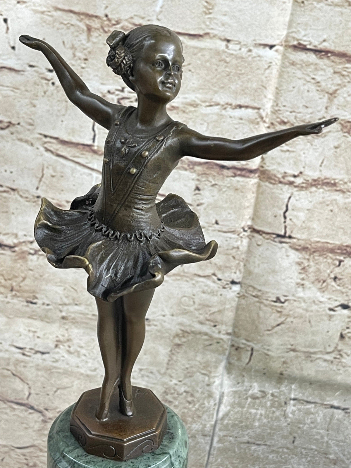 Historical Preiss Young Ballerina Marble Base Figurine Figure Sculptur