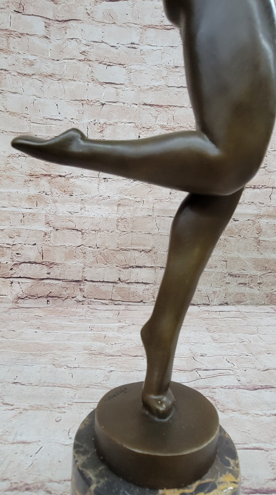 Handcrafted bronze sculpture SALE Modern Abstract Girl Nude Cubism Juno Signed