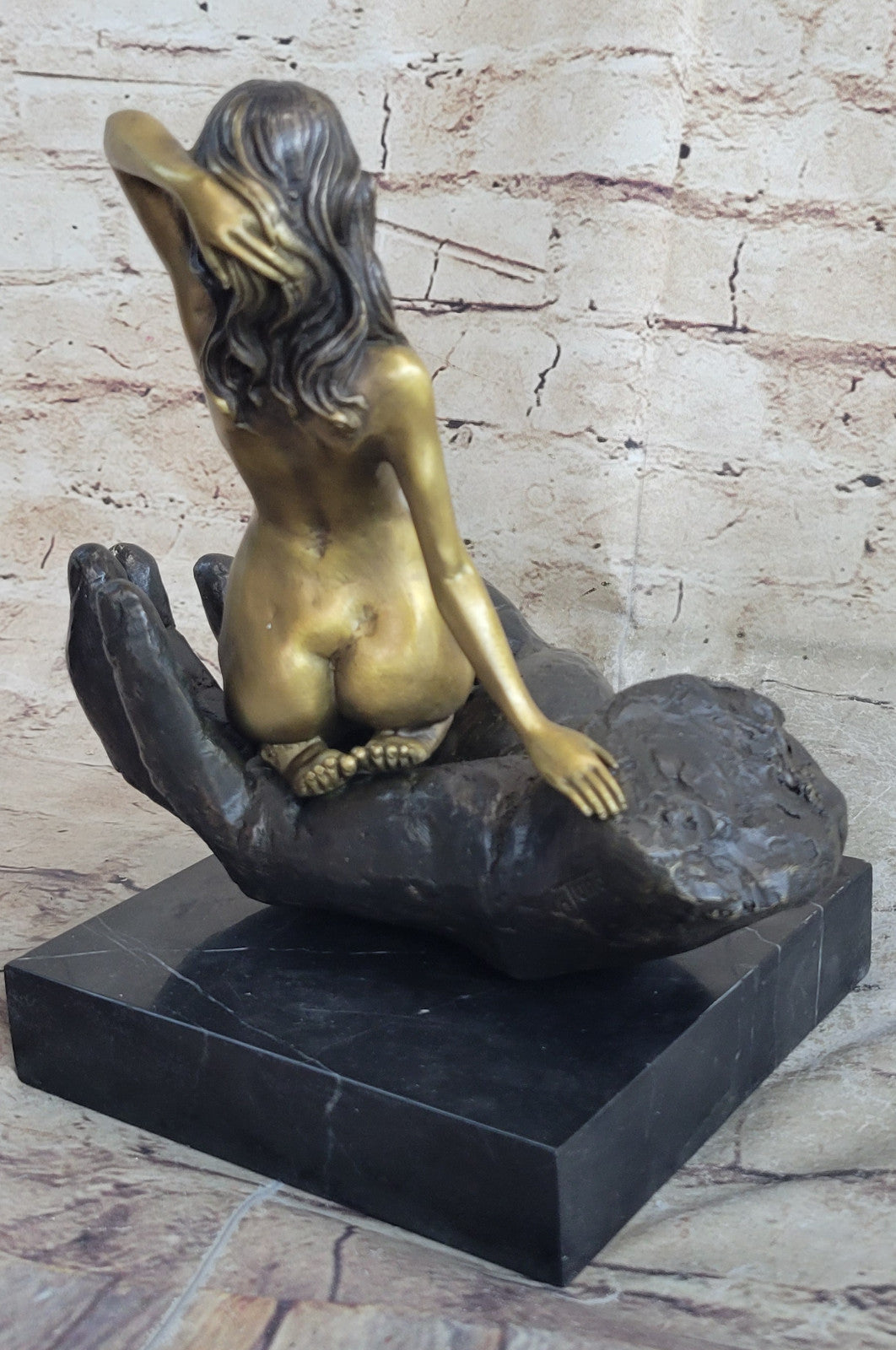 Museum Quality Hand Crafted Erotic Female Sitting by Juno Bronze Sculpture Sale