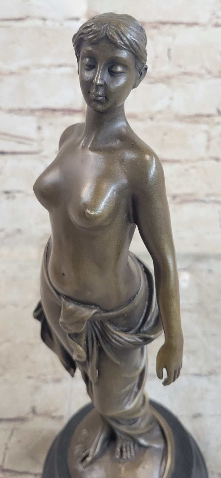 Signed High Quality Brutt Art Deco Nude Bronze Sculpture Collectible Gift Sale