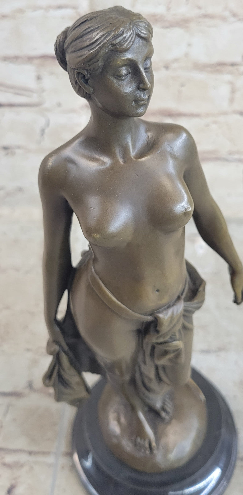 Signed High Quality Brutt Art Deco Nude Bronze Sculpture Collectible Gift Sale