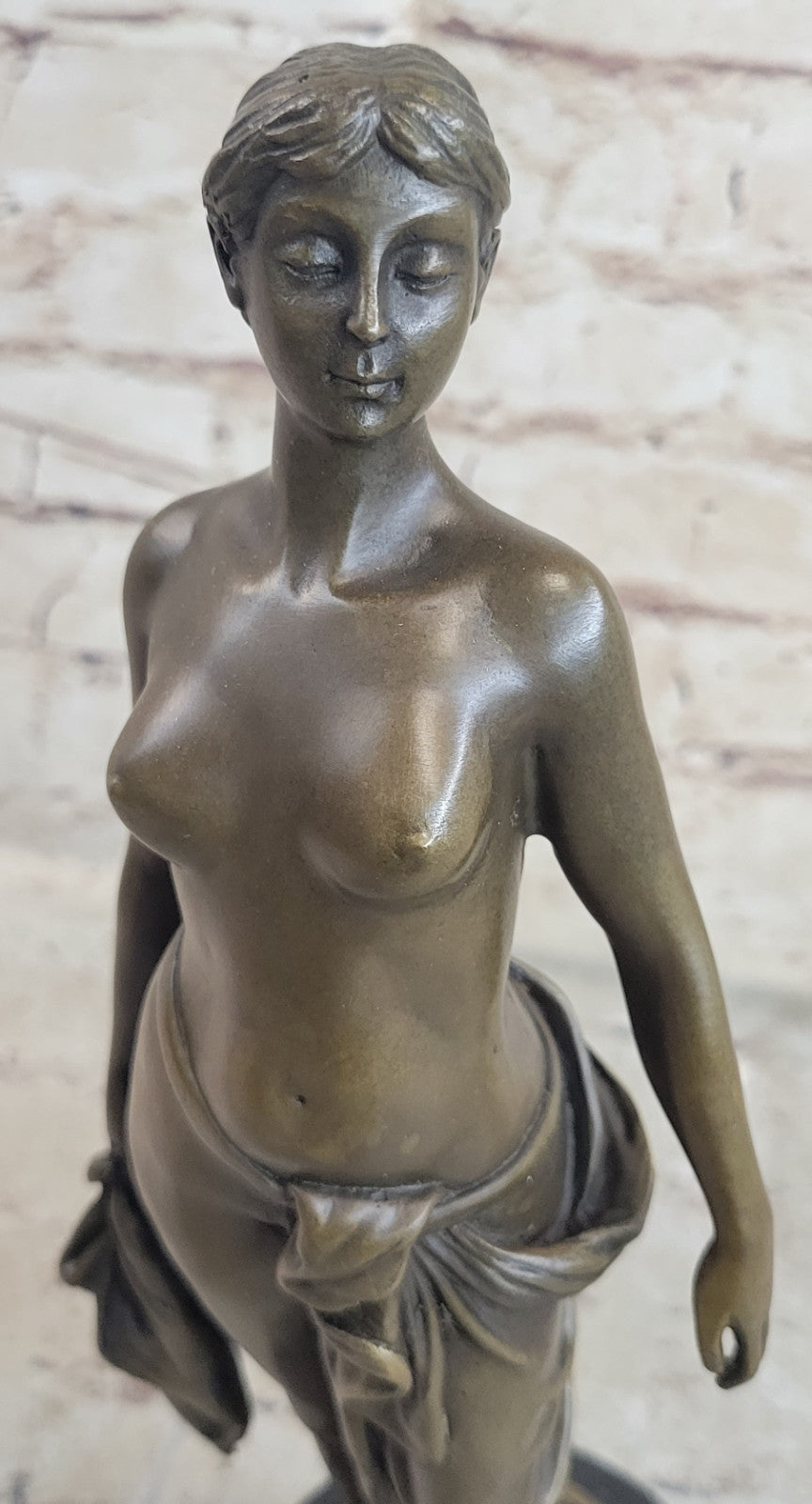 Signed High Quality Brutt Art Deco Nude Bronze Sculpture Collectible Gift Sale