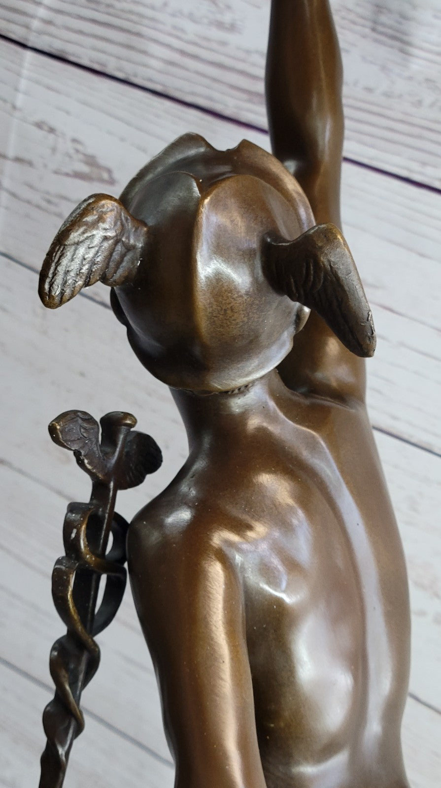 Extra Large Hot Cast Bronze Sculpture: Hermes Flying Mercury by Milo - Signed Original Artwork