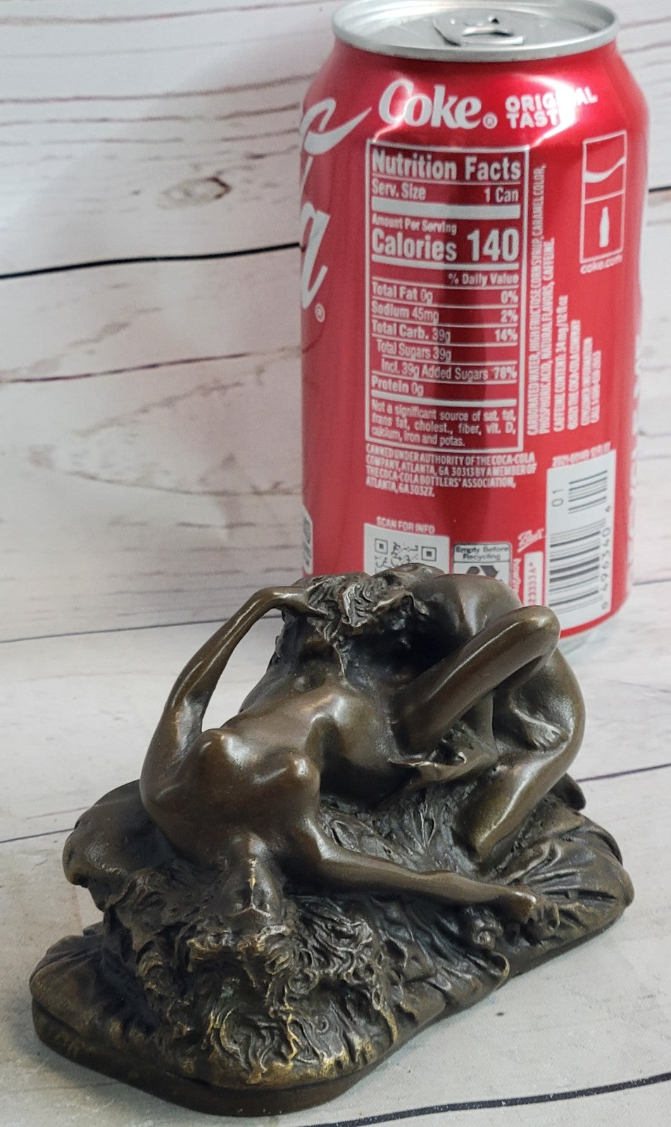 Collector Edition Two Nude Women Lovers Erotic Bronze Sculpture Figurine Deco