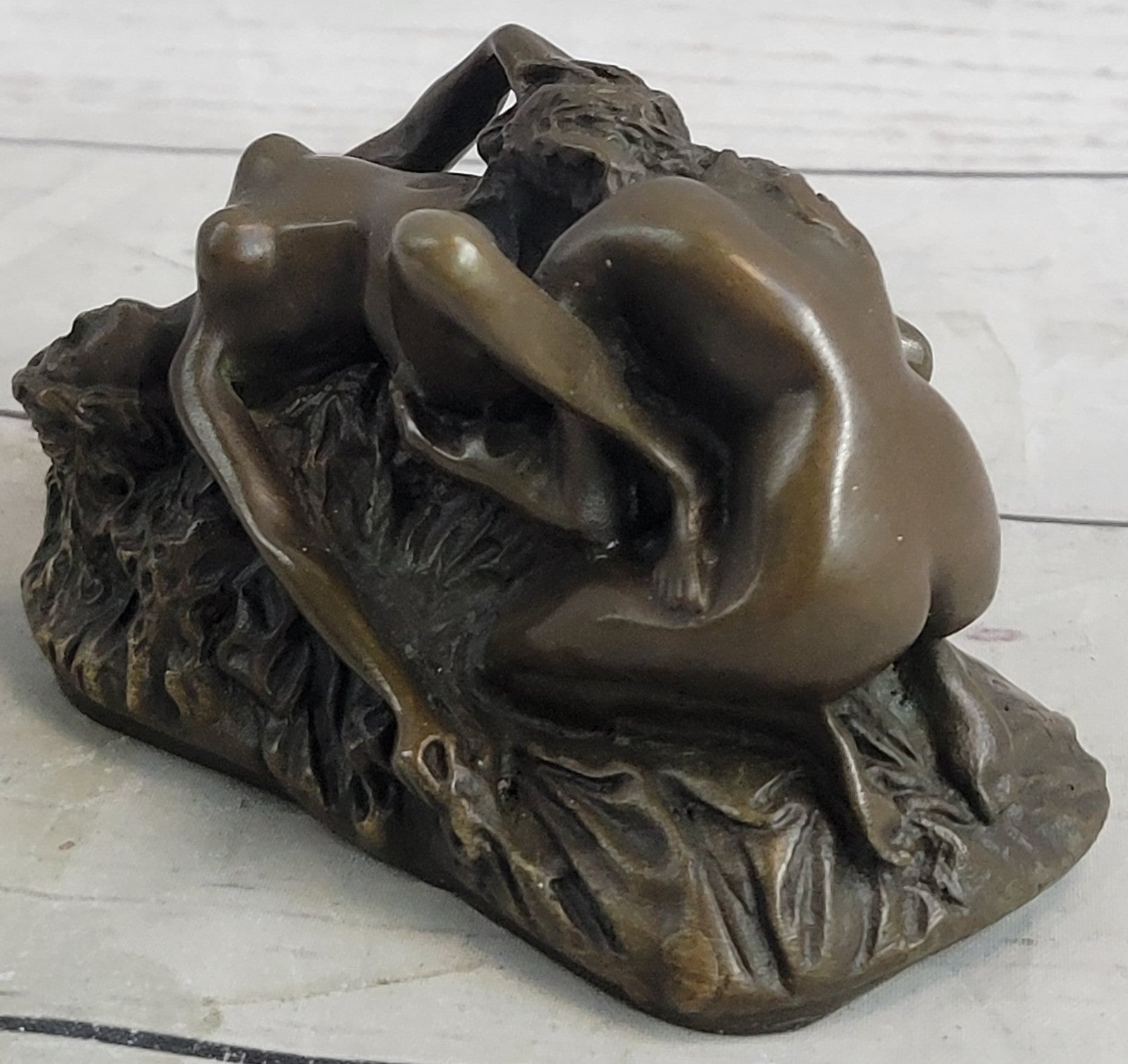 Collector Edition Two Nude Women Lovers Erotic Bronze Sculpture Figurine Deco