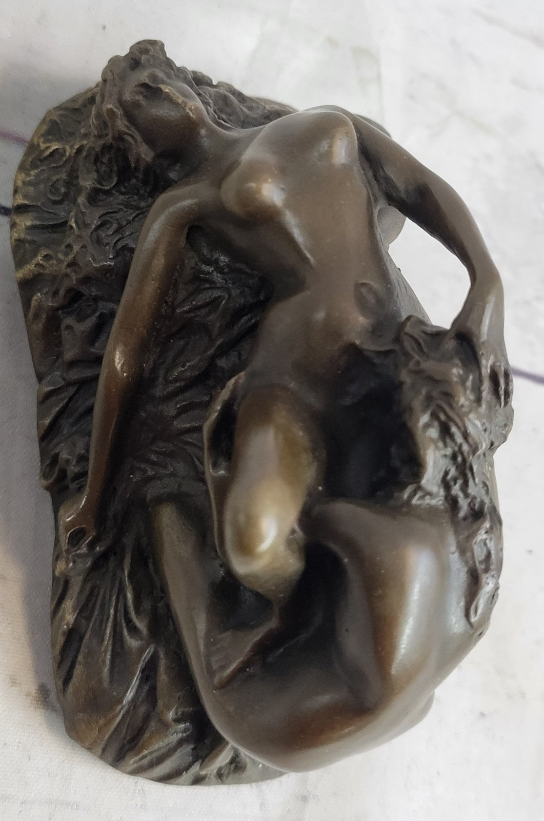 Collector Edition Two Nude Women Lovers Erotic Bronze Sculpture Figurine Deco