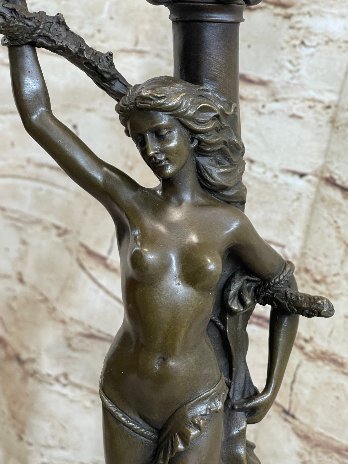 Signed Original Nude Sexy Girl changed Bronze Sculpture Hot Cast Figure Sale Art