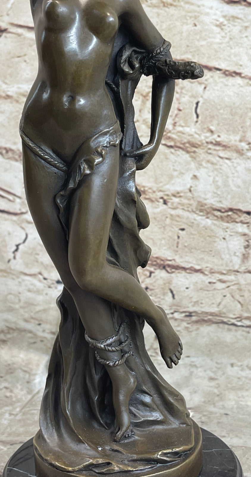 Signed Original Nude Sexy Girl changed Bronze Sculpture Hot Cast Figure Sale Art