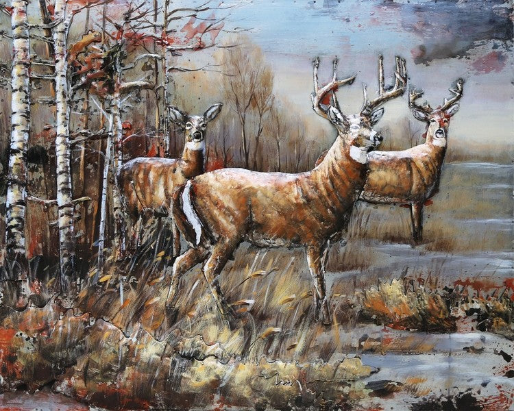 Genuine Original Artwork Wildlife 3D Painting Home office Decor Sale Sculpture