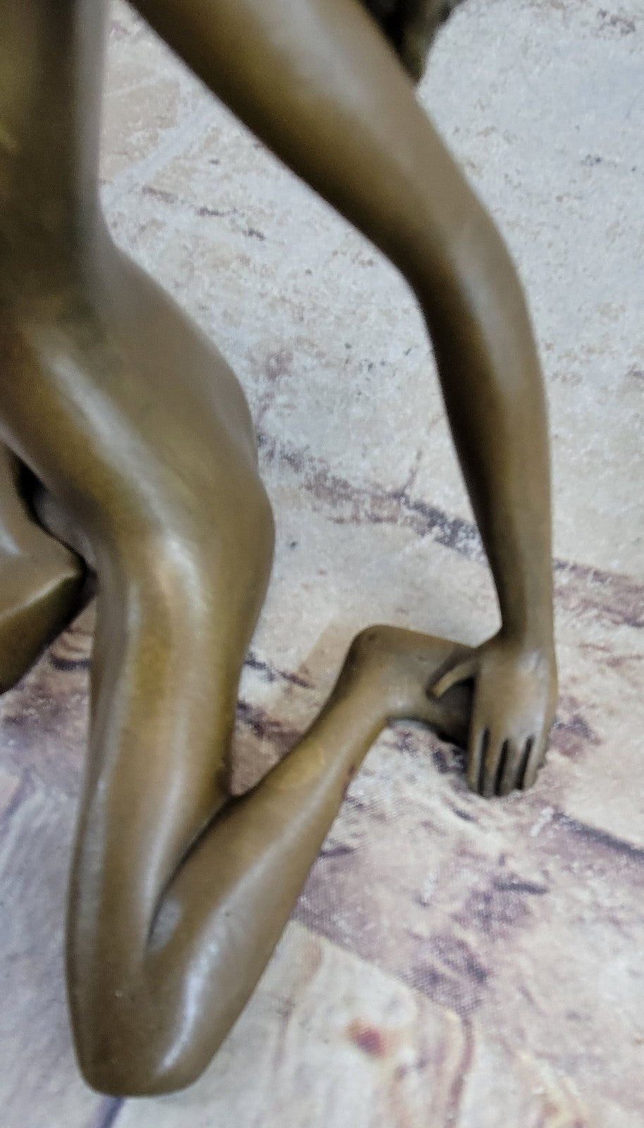 BRONZES Abstract Body Art Bronze Statue Erotic Nude Girl Sculpture Str