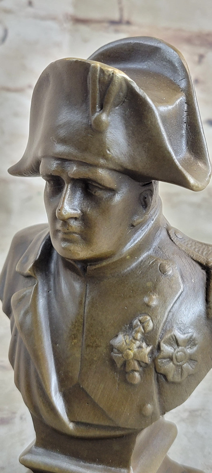 Great french bust of young napoleon Bonaparte  ormolu bronze sculpture figurine