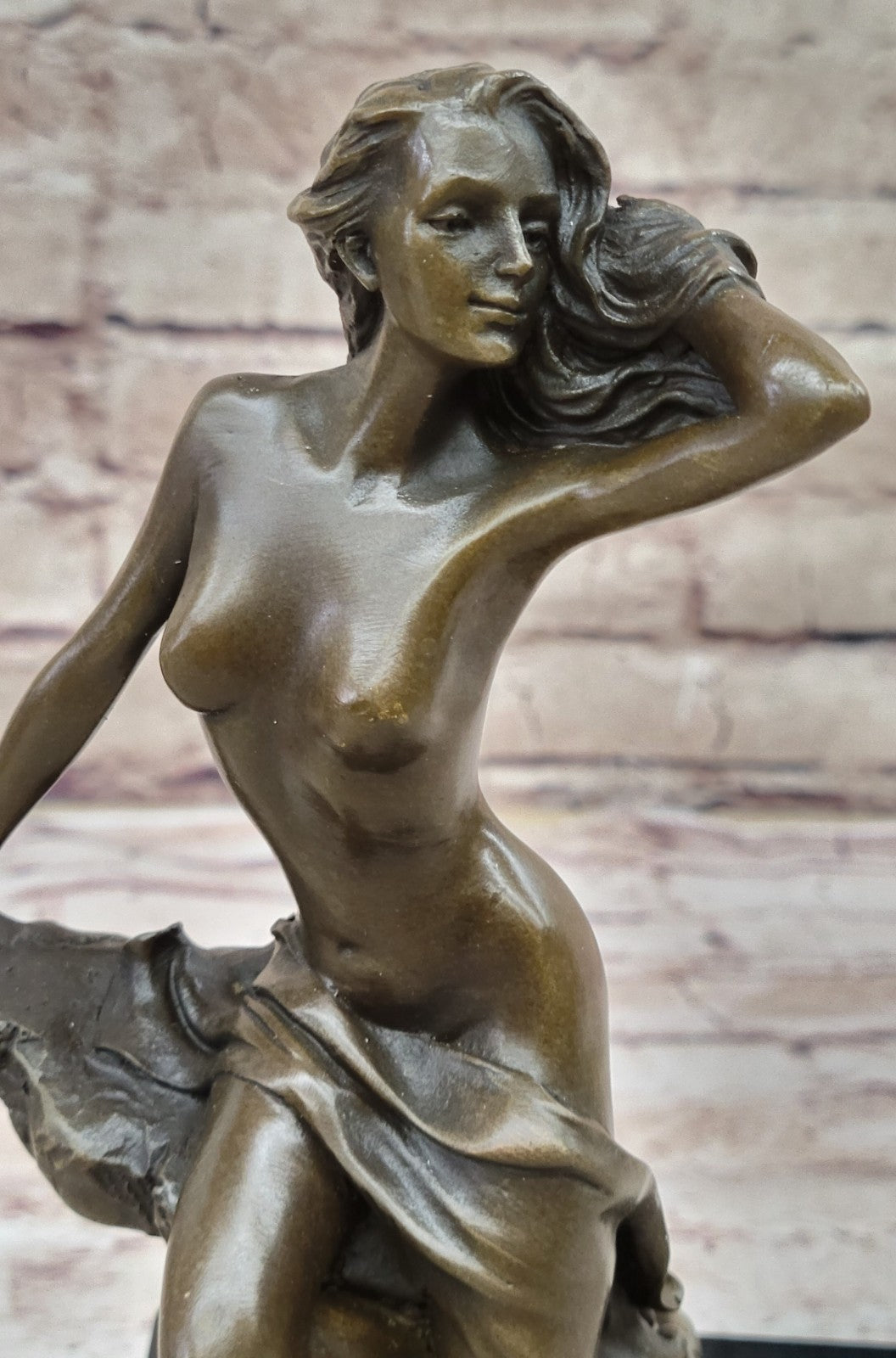 Handcrafted bronze sculpture SALE Pose Exotic Original Vitaleh Aldo Signed *