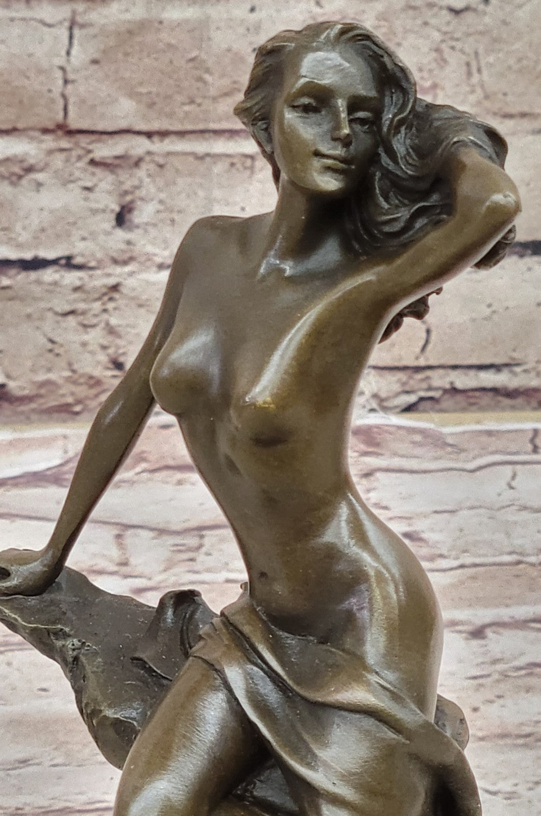 Handcrafted bronze sculpture SALE Pose Exotic Original Vitaleh Aldo Signed *