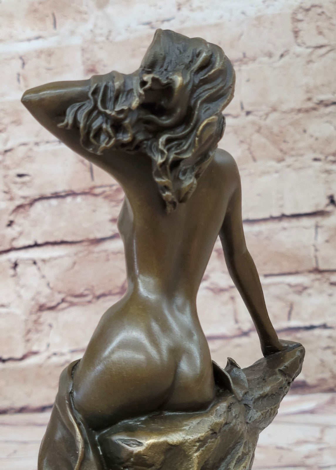 Handcrafted bronze sculpture SALE Pose Exotic Original Vitaleh Aldo Signed *