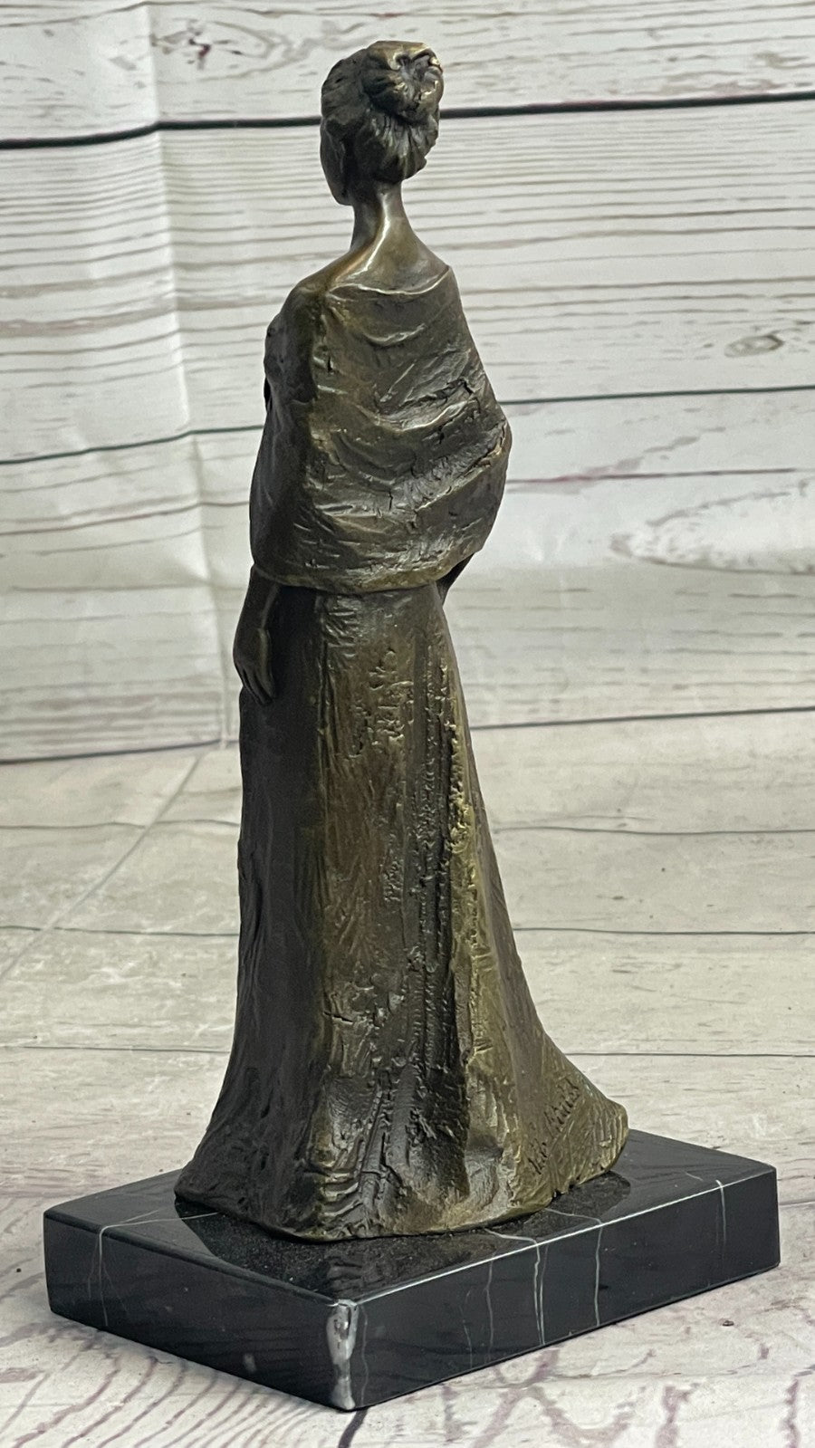 French Victorian Lady Vitaleh Elegant Pose Bronze Sculpture Statue Figurine SALE