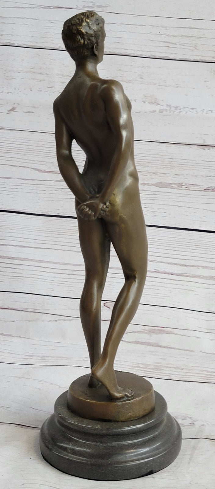 NUDE MALE STATUE MAN SCULPTURE GAY ART BRONZE STATUES HOT CAST DETAILED FIGURINE