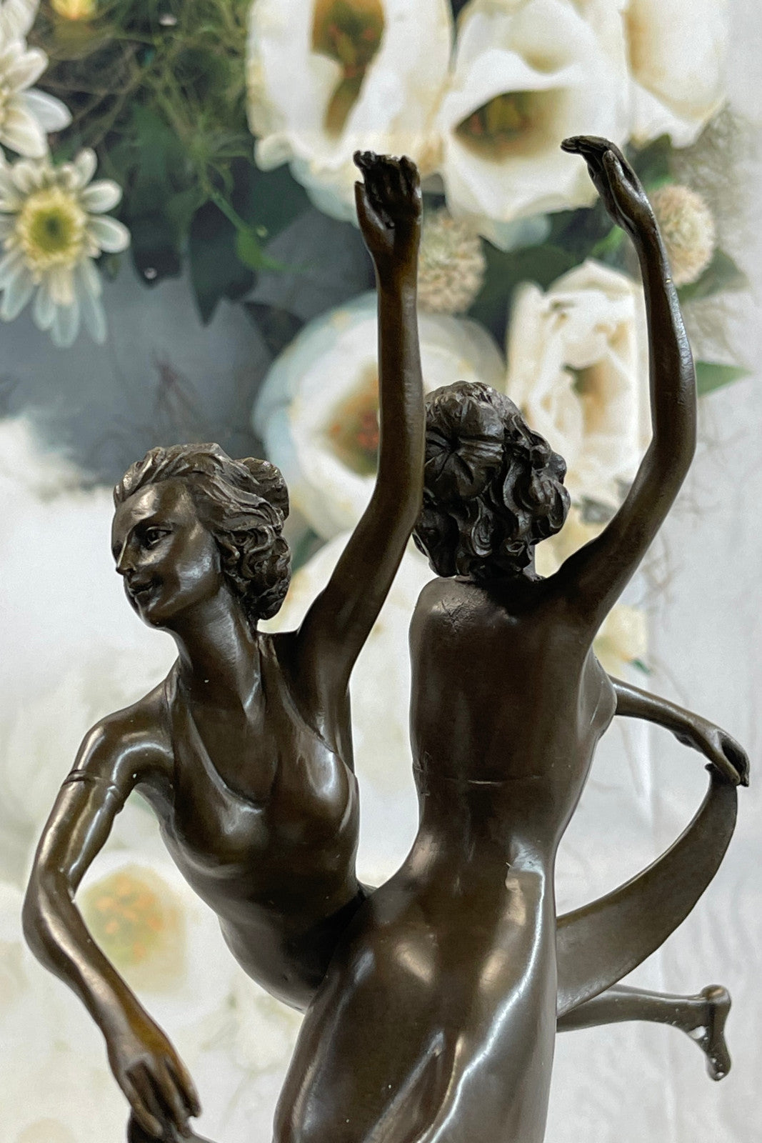 Handcrafted bronze sculpture SALE Dancer Twins Gemini Vitaleh Original*