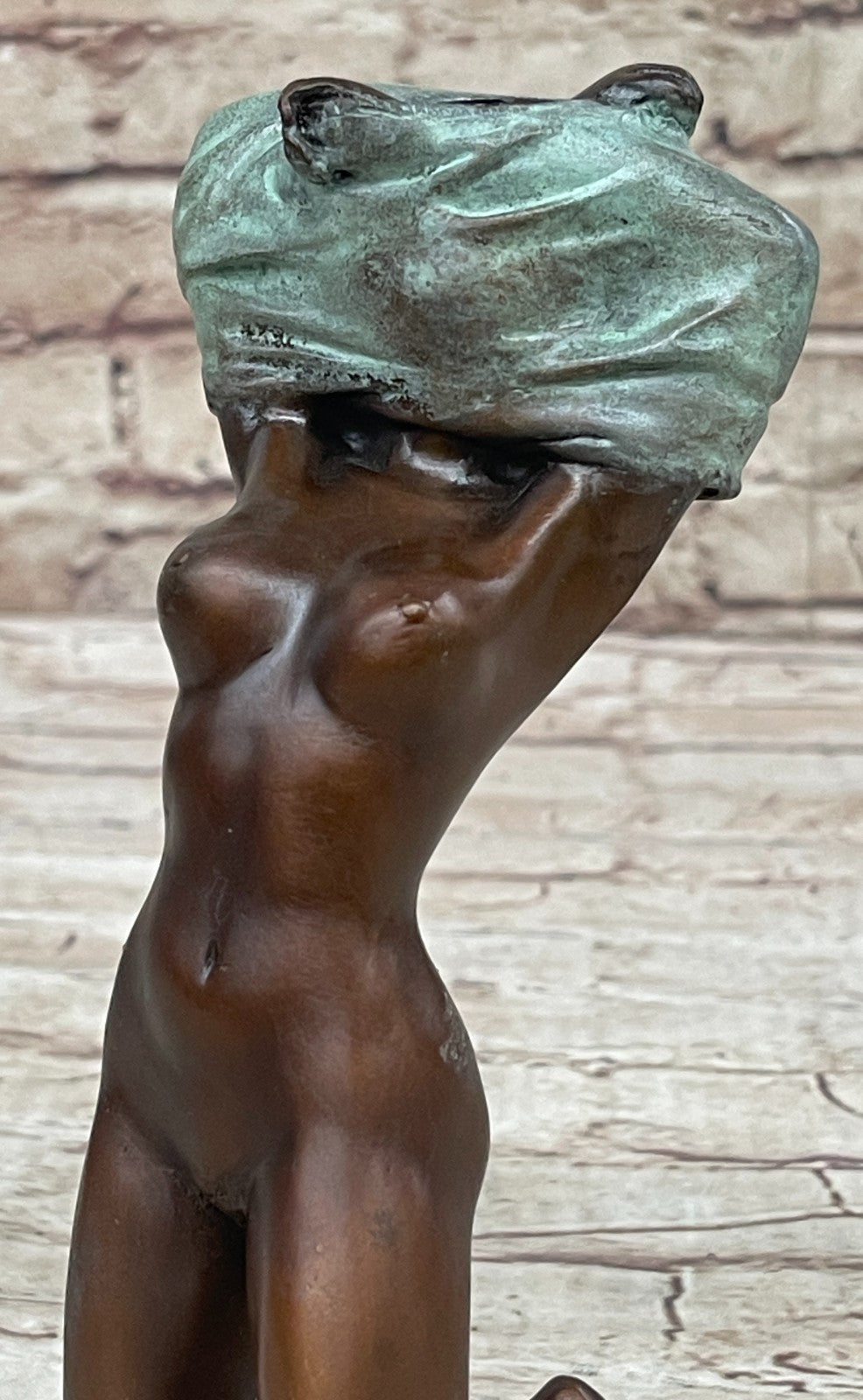 Original Milo Sexy Nude Shy Girl Bronze Figurine Hot Cast Sculpture Erotic Art