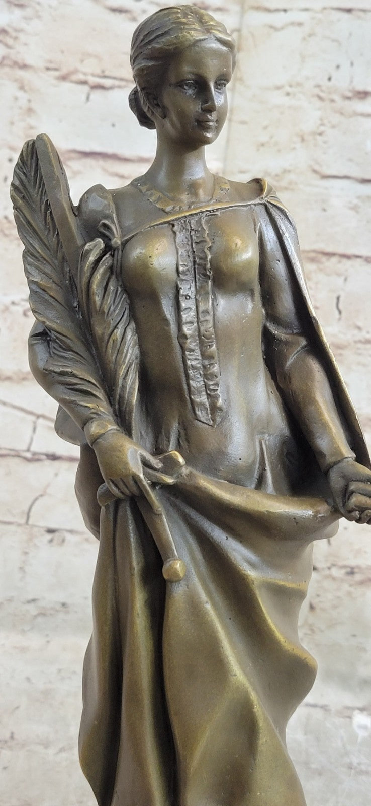 Bronze Fortuna Roman Goddess Of Fortune Statue Hot Signed Mythical Figurine