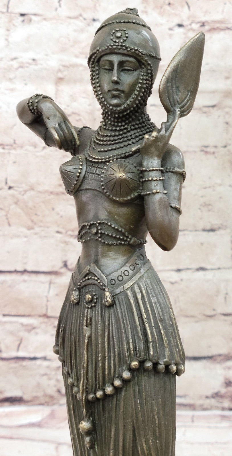 Art Deco Collector Edition Arabian Woman Harem Dancer Bronze Sculpture