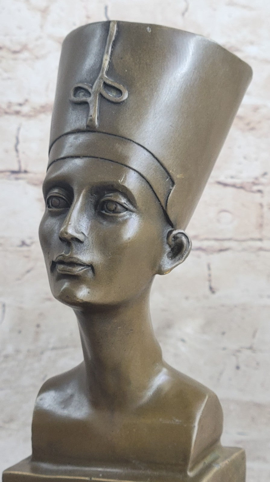 Hot Cast European Made Nefertiti Bust Bronze Masterpiece Sculpture Figurine Sale