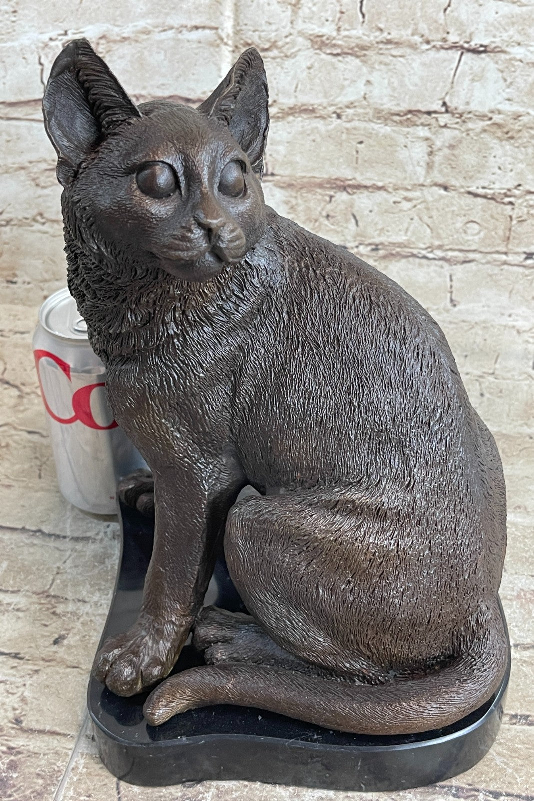 Artistic Kitten Cat Lover Collector Bronze Statue Sculpture Figurine Art Deco