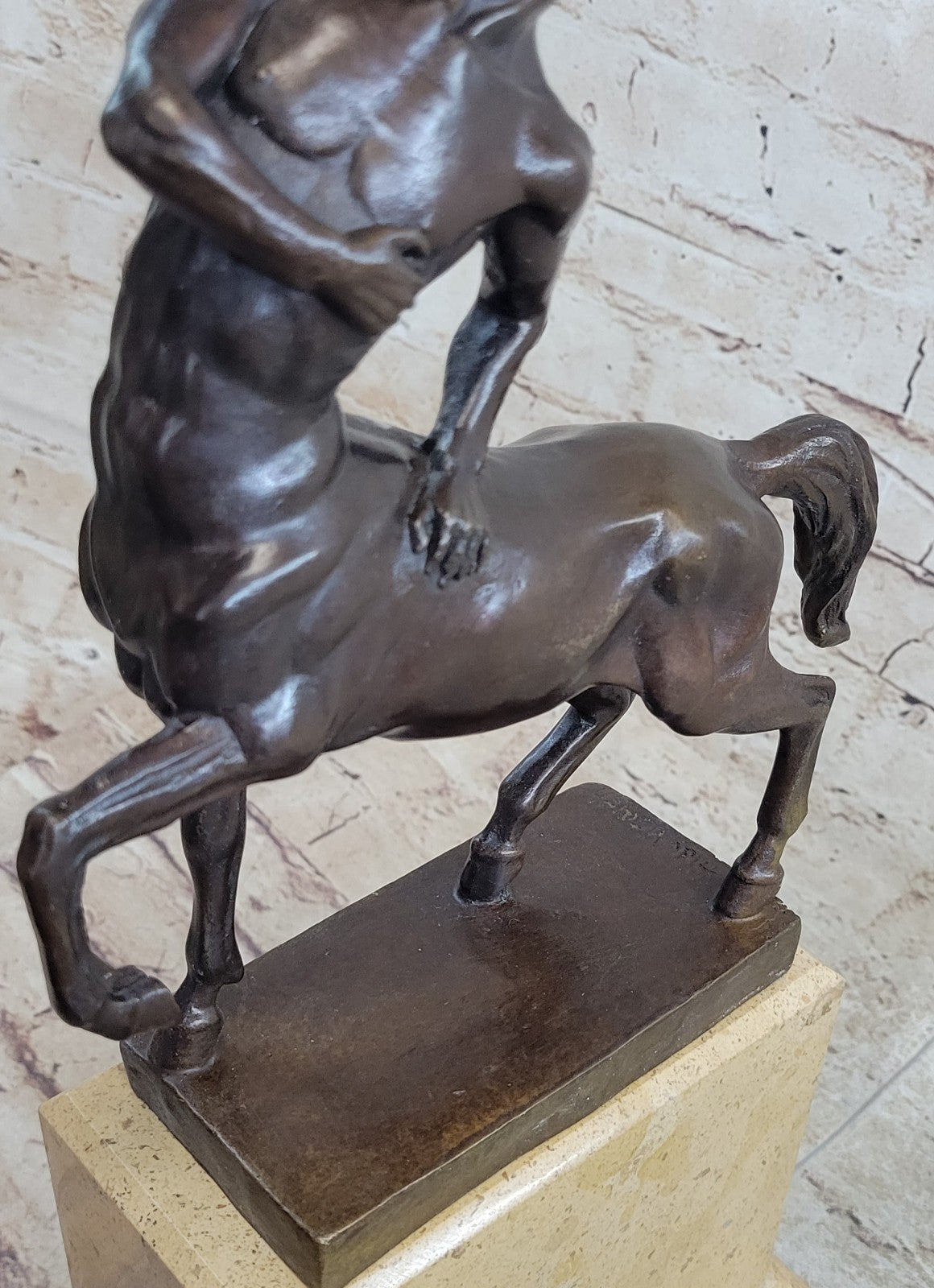 Handcrafted Detailed Centaur Bronze Masterpiece European Made by Lost Wax Gift