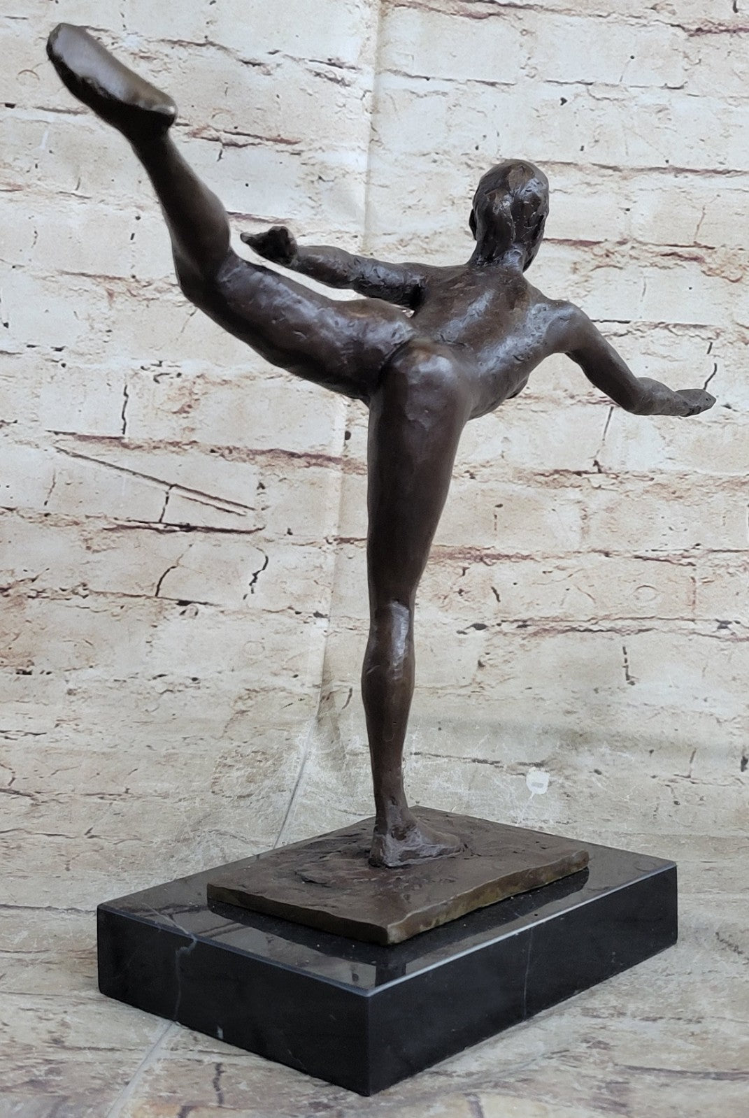 Handcrafted Erotic Art Nude Naked Ballerina by Degas Bronze Sculpture