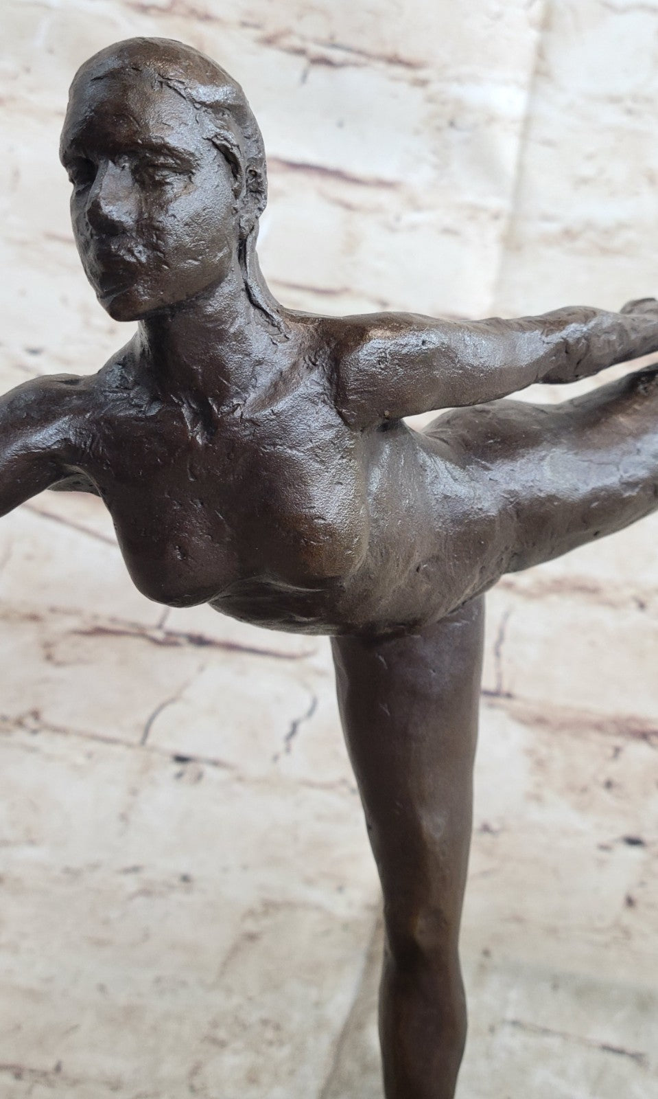 Handcrafted Erotic Art Nude Naked Ballerina by Degas Bronze Sculpture