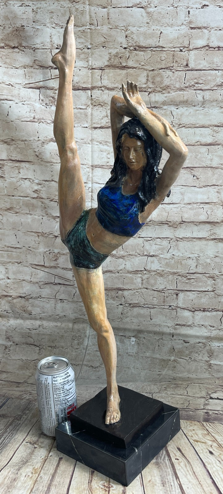 Handcrafted bronze sculpture SALE Contemporary , Pure Gymnast, Female  Abstract