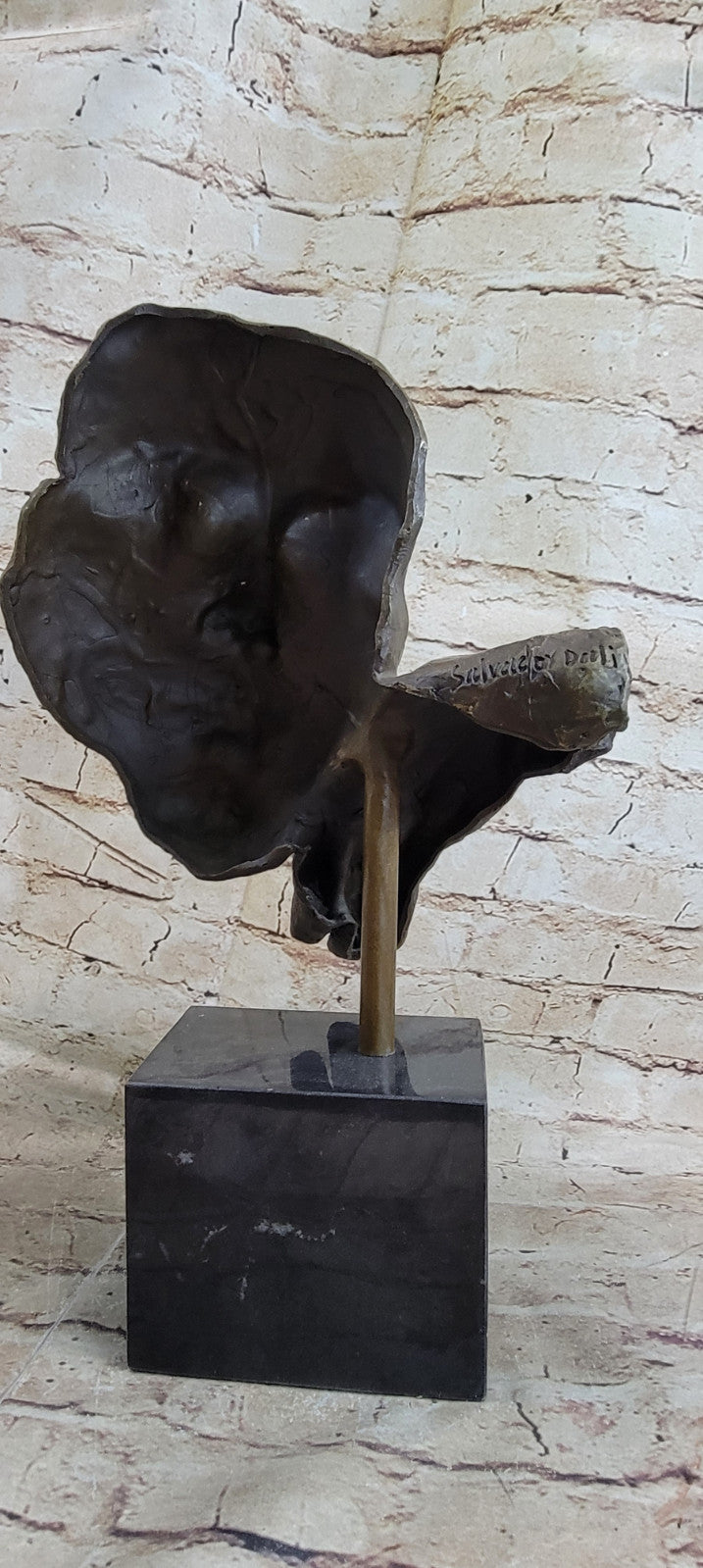 SALVADOR DALI HOMMAGE - BRONZE SCULPTURE - THE RELAXING- STILLNESS -100 % BRONZE