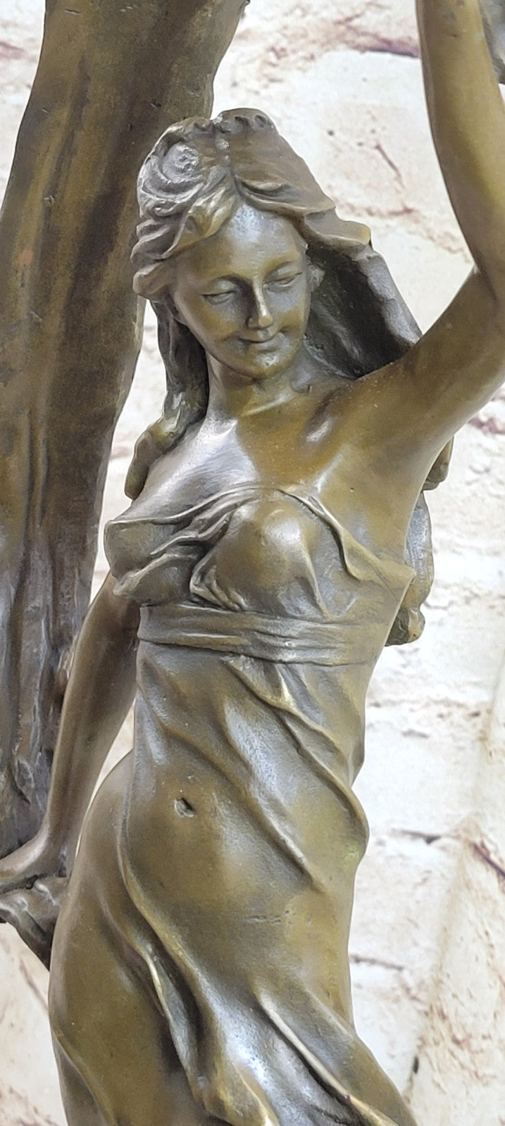 Original Art Nouveau Dancer By Italian Artist Aldo Vitaleh Bronze Sculpture SALE