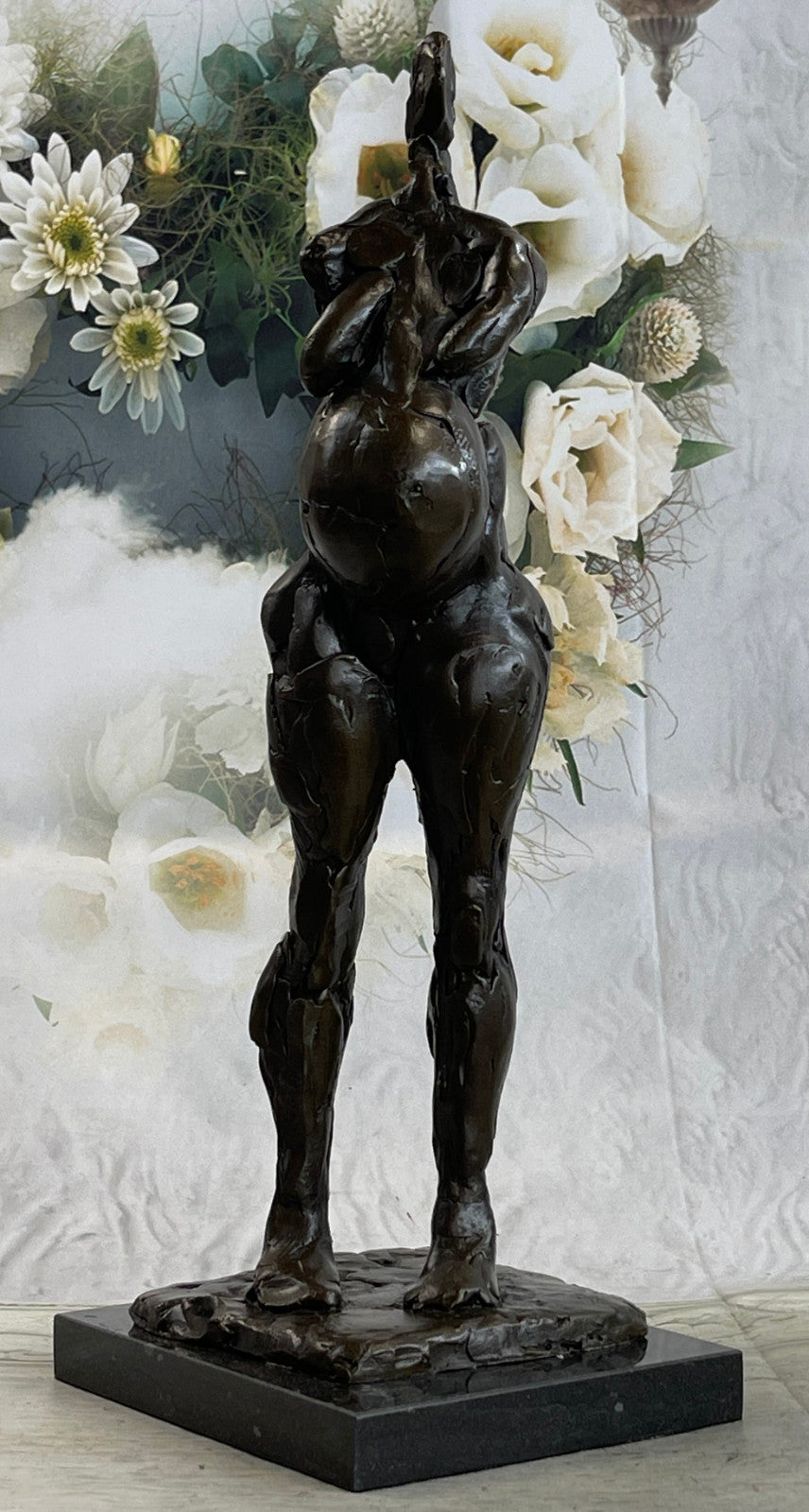 STATUE EN BRONZE FEMME DOUBLE PATINES SIGNE SALVADOR DALI AIRAINDOR