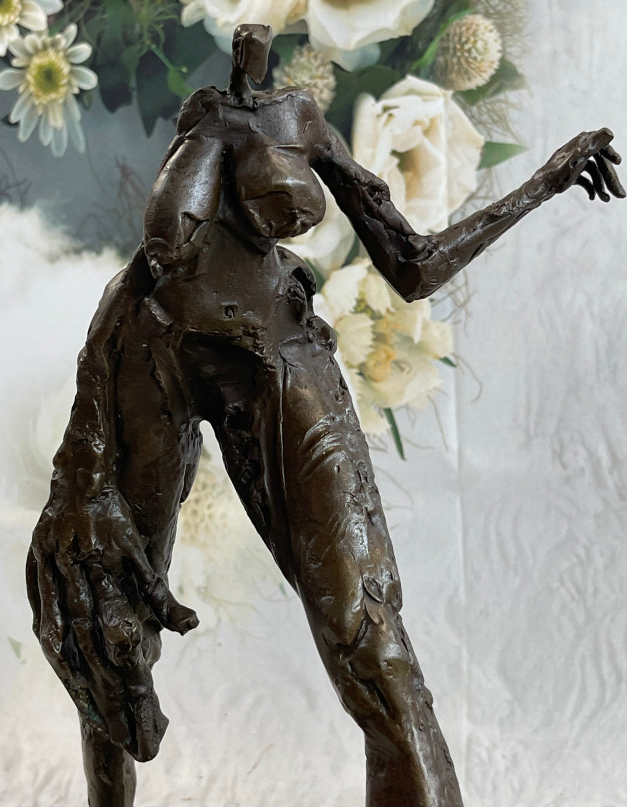 Bronze Sculpture Classic LTD Edition Girl Woman Female Marble Base Figurine