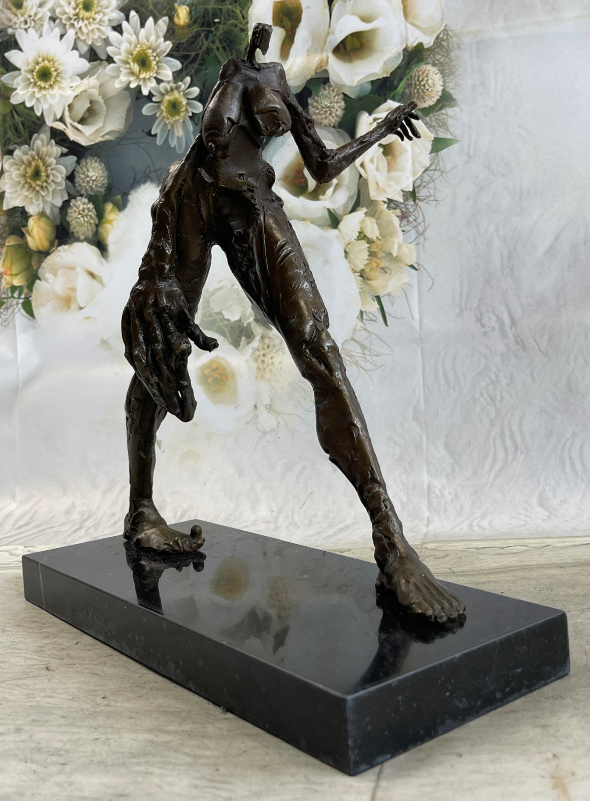 Bronze Sculpture Classic LTD Edition Girl Woman Female Marble Base Figurine