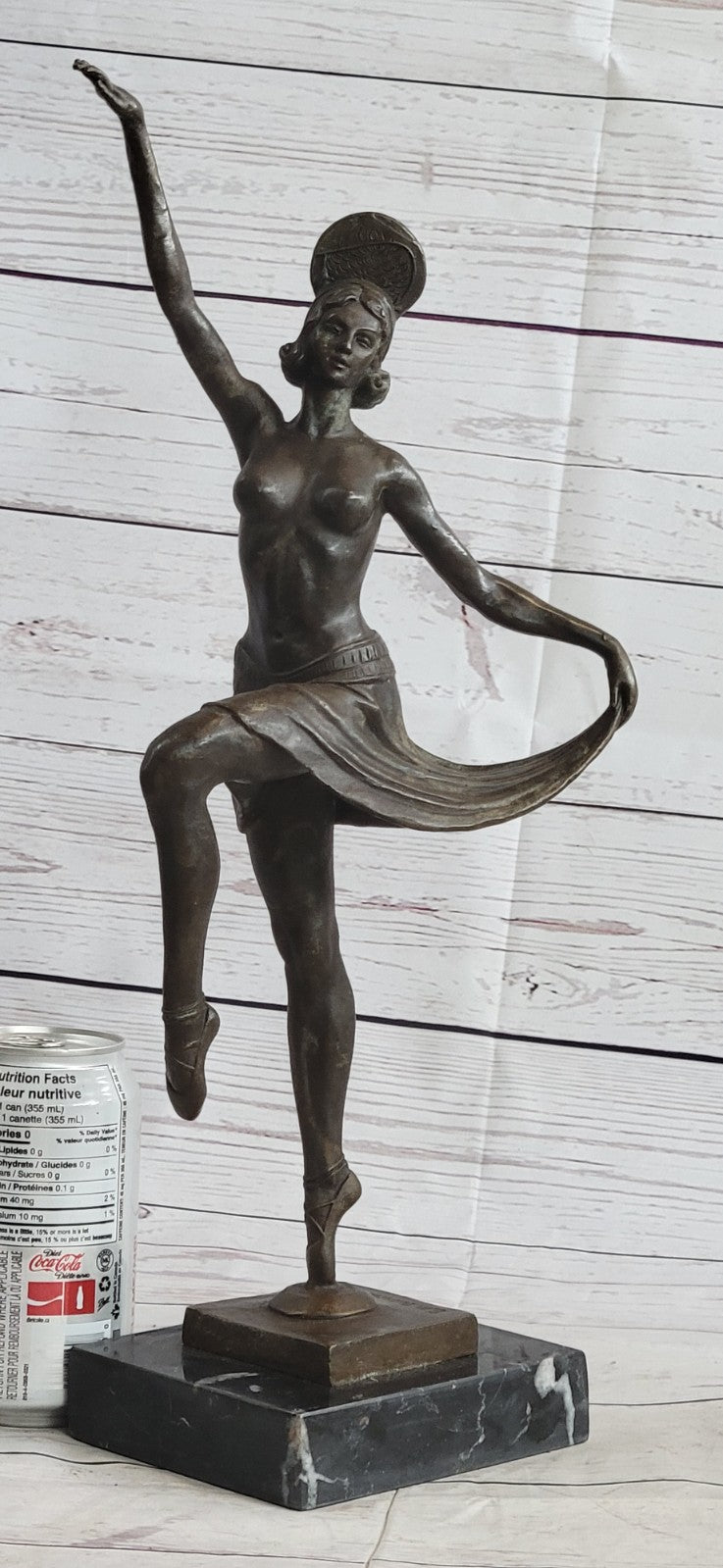 Nude Women Ballerina Dancer Deco Art Large Handcrafted Bronze Sculpture Sale ART