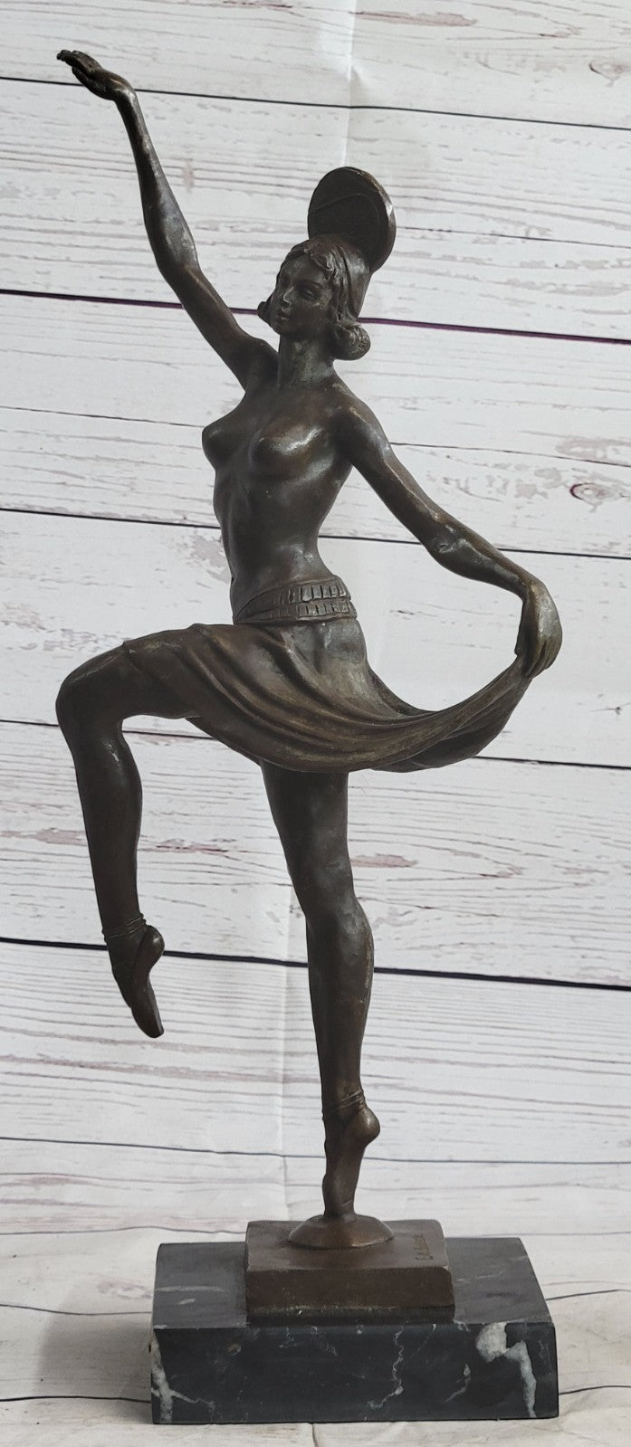 Nude Women Ballerina Dancer Deco Art Large Handcrafted Bronze Sculpture Sale ART