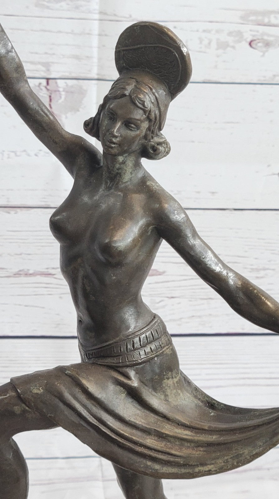 Nude Women Ballerina Dancer Deco Art Large Handcrafted Bronze Sculpture Sale ART