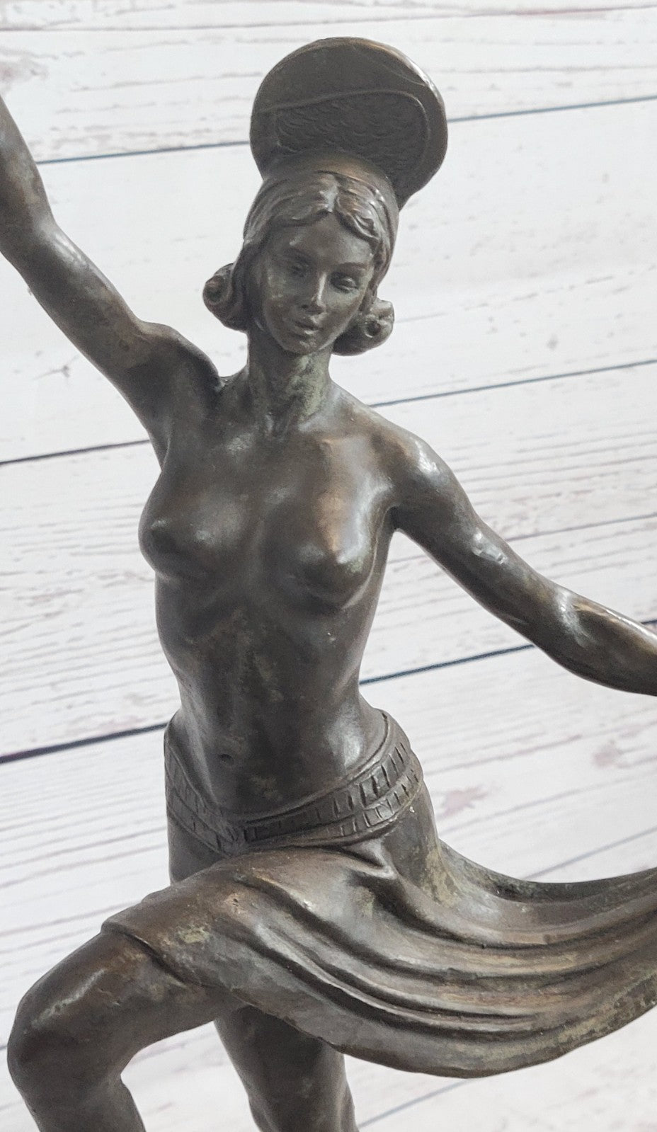 Nude Women Ballerina Dancer Deco Art Large Handcrafted Bronze Sculpture Sale ART