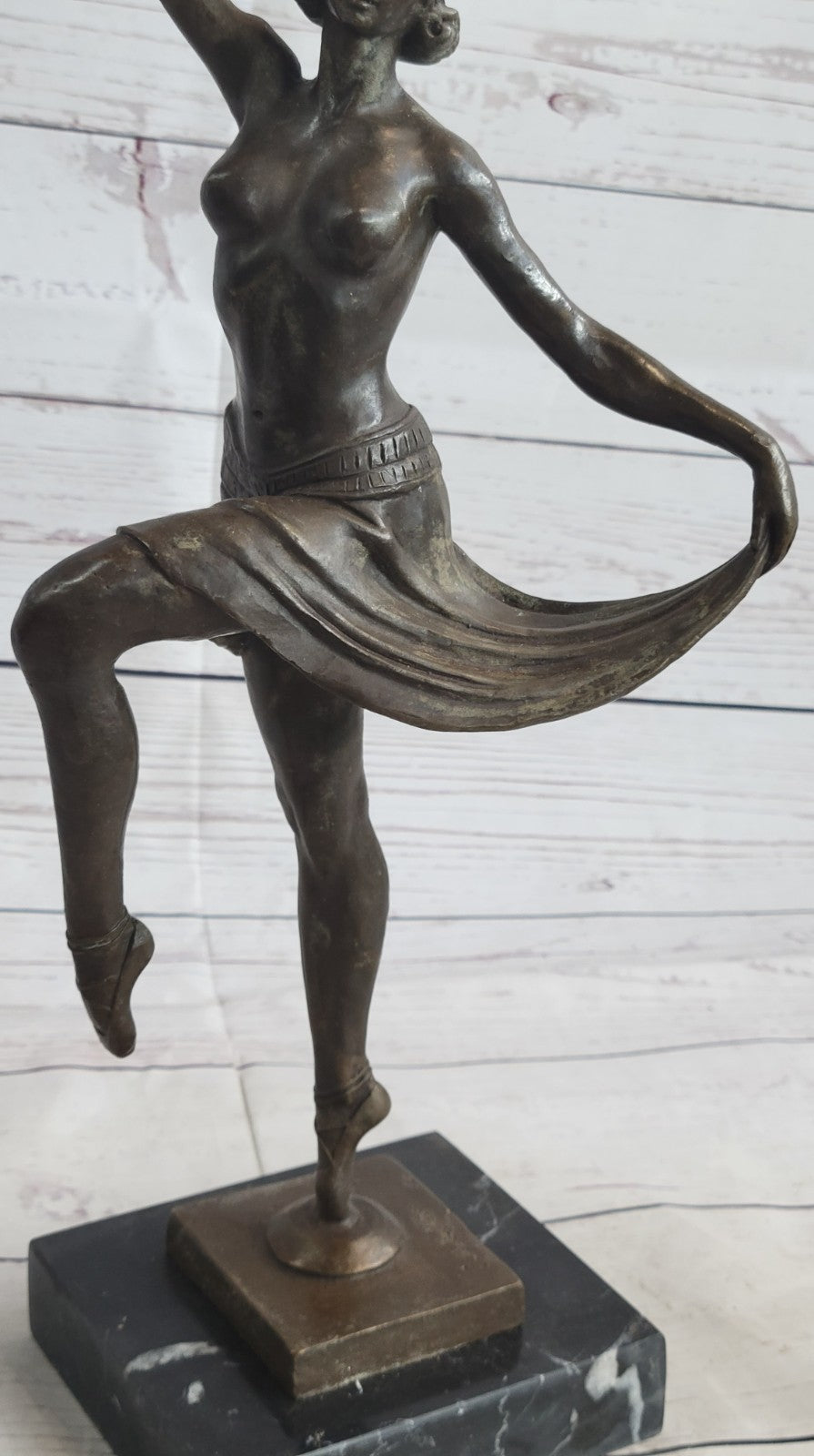 Nude Women Ballerina Dancer Deco Art Large Handcrafted Bronze Sculpture Sale ART