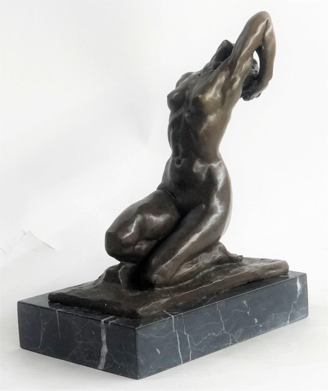 Modern Gift Abstract Bronze Sculpture Nude Sexy Girl Home Deco Figurine Figure 