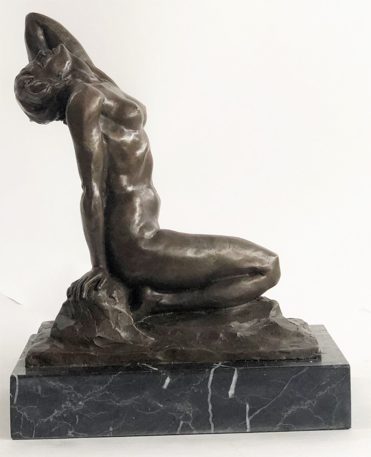 Modern Gift Abstract Bronze Sculpture Nude Sexy Girl Home Deco Figurine Figure 