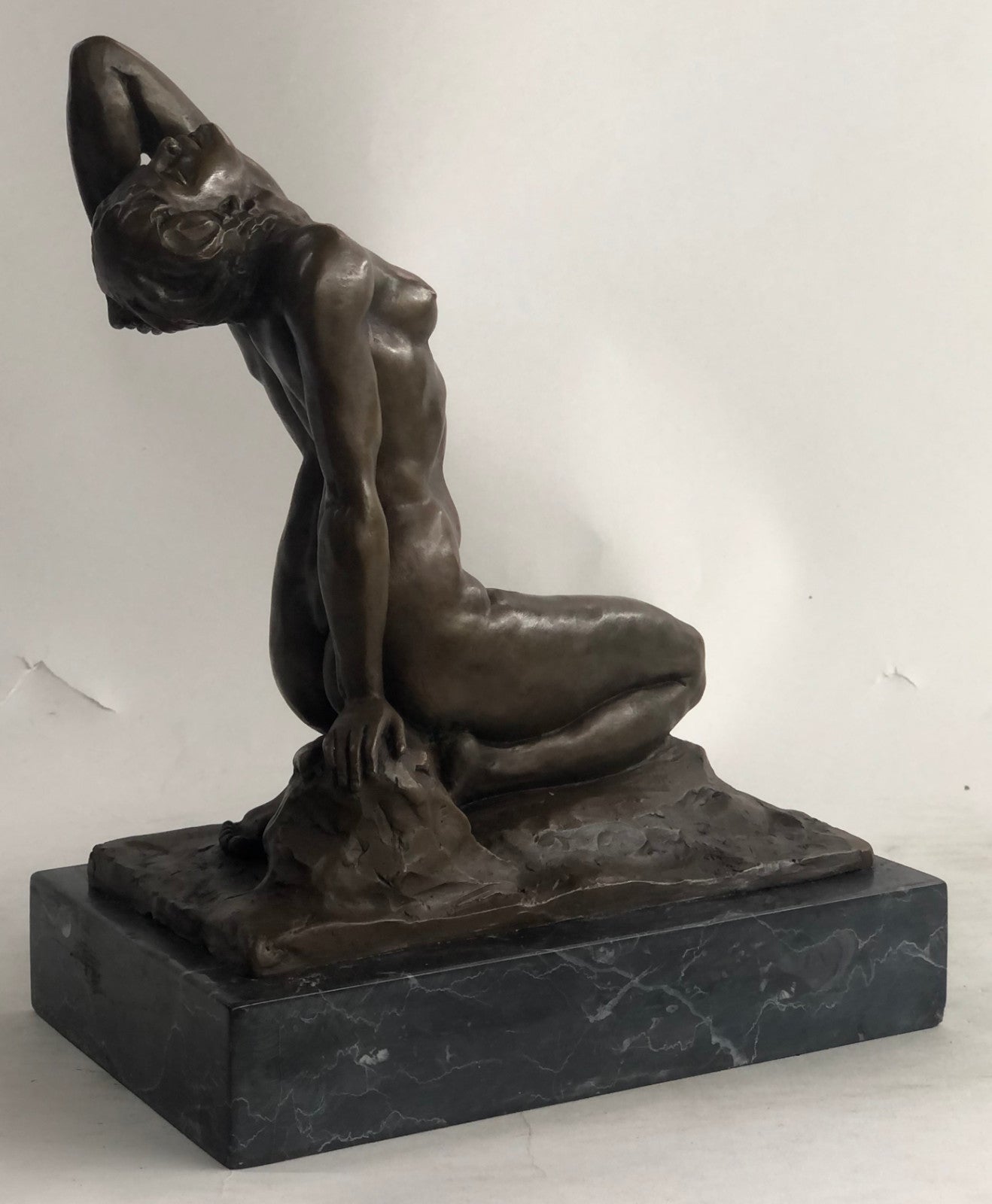 Handcrafted bronze sculpture SALE Decor Home Gennarelli By Female Nude Deco Art