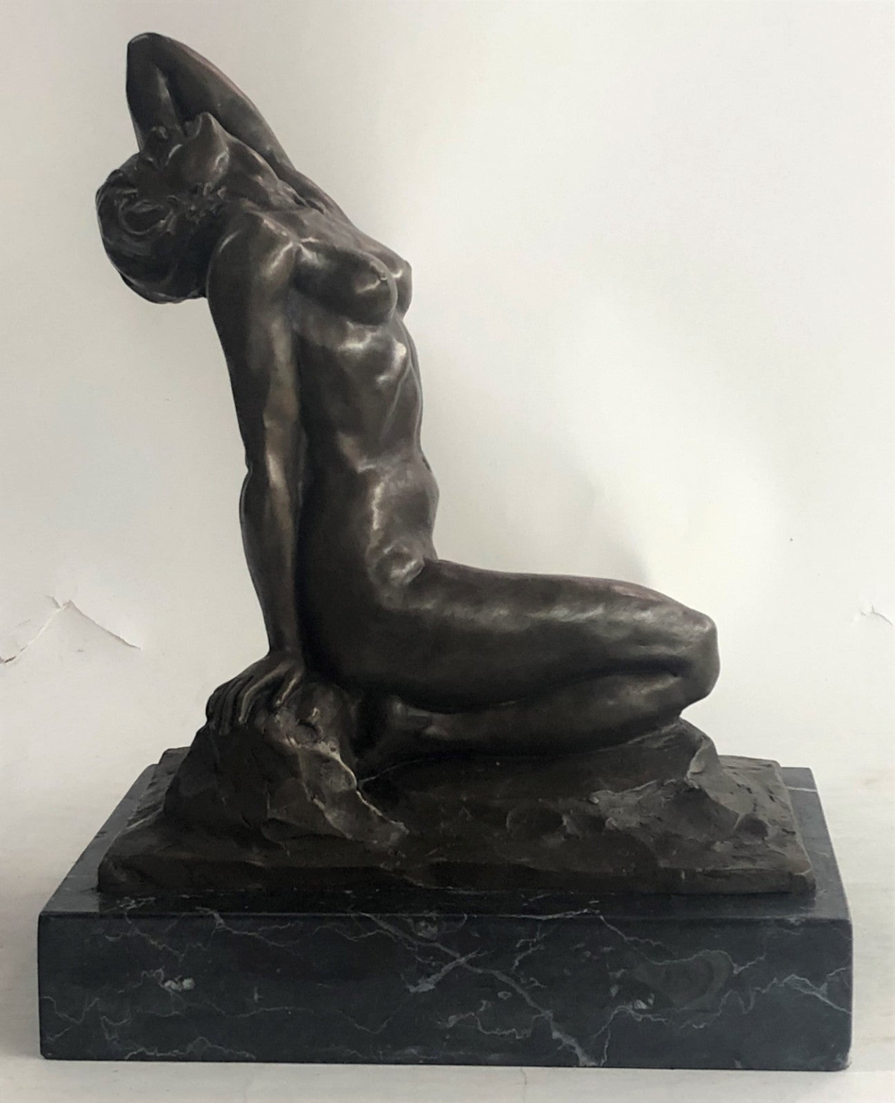 Handcrafted bronze sculpture SALE Decor Home Gennarelli By Female Nude Deco Art